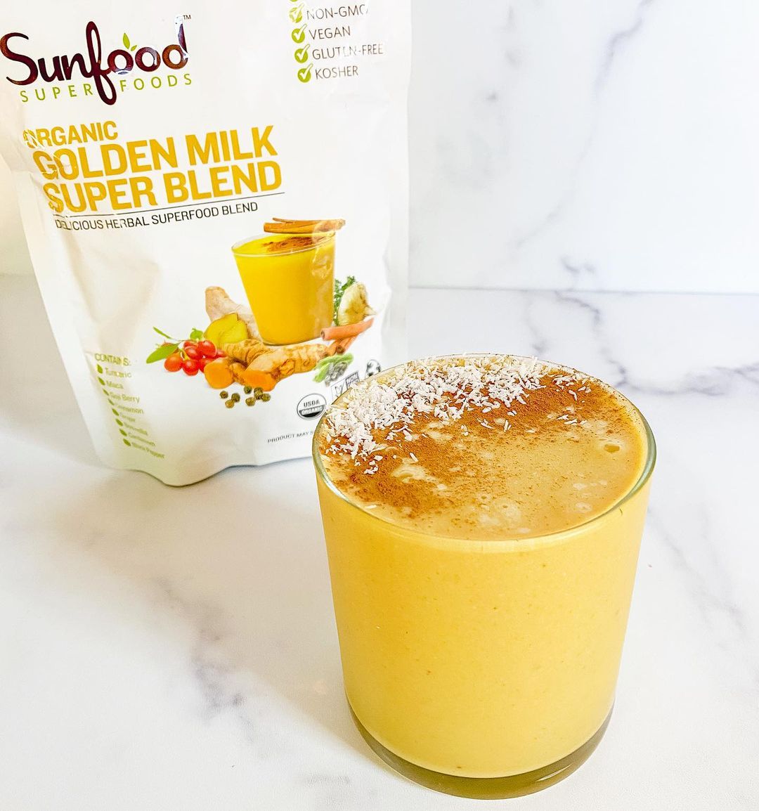 Refreshing Golden Milk Mango Smoothie Blend