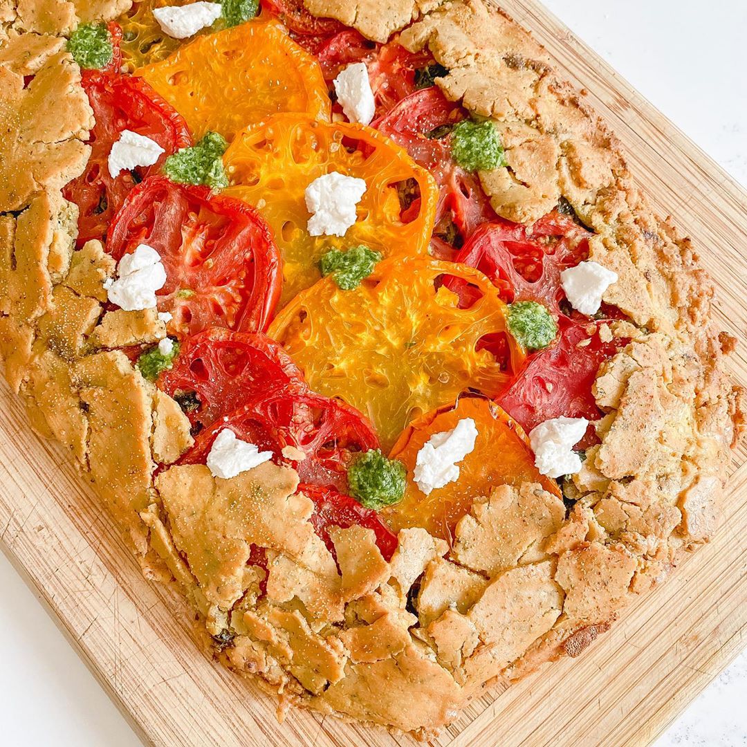 Gluten-Free Vegan Tomato Ricotta Galette