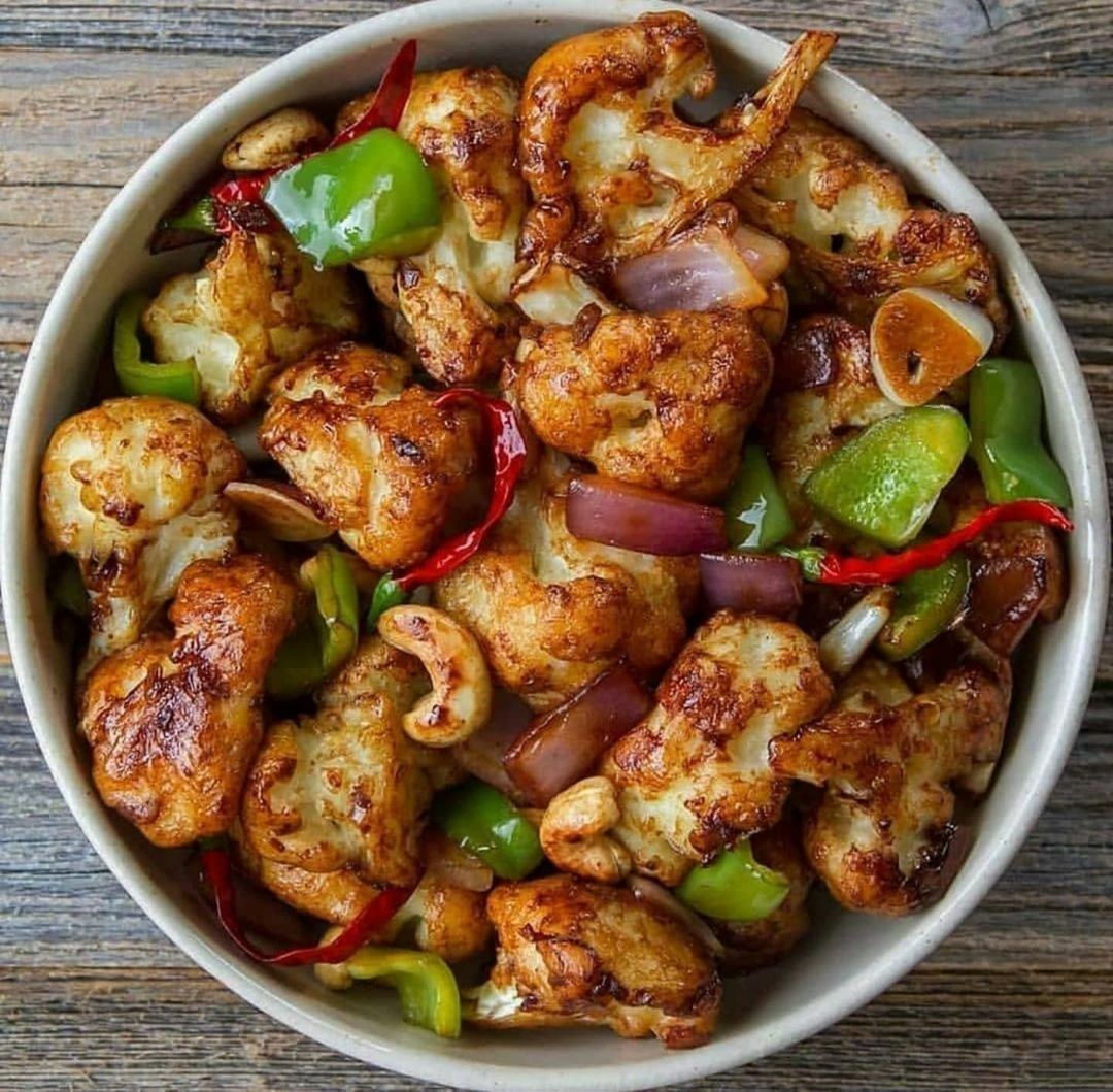 Vegan Kung Pao Cauliflower Stir-Fry