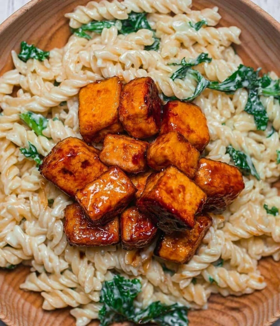 Crispy Tofu and Coconut Pasta Dinner