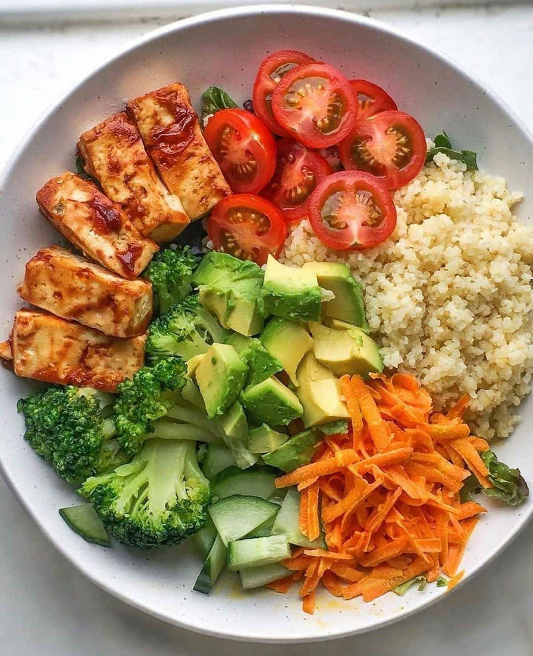 Vegan Bbq Tofu Nourish Bowl