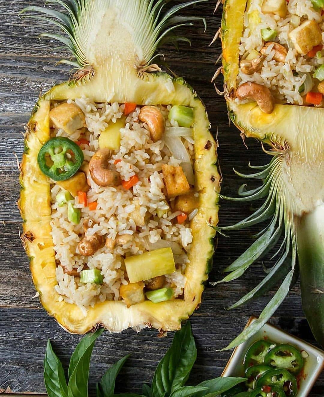 Vegan Thai Pineapple Fried Rice with Tofu