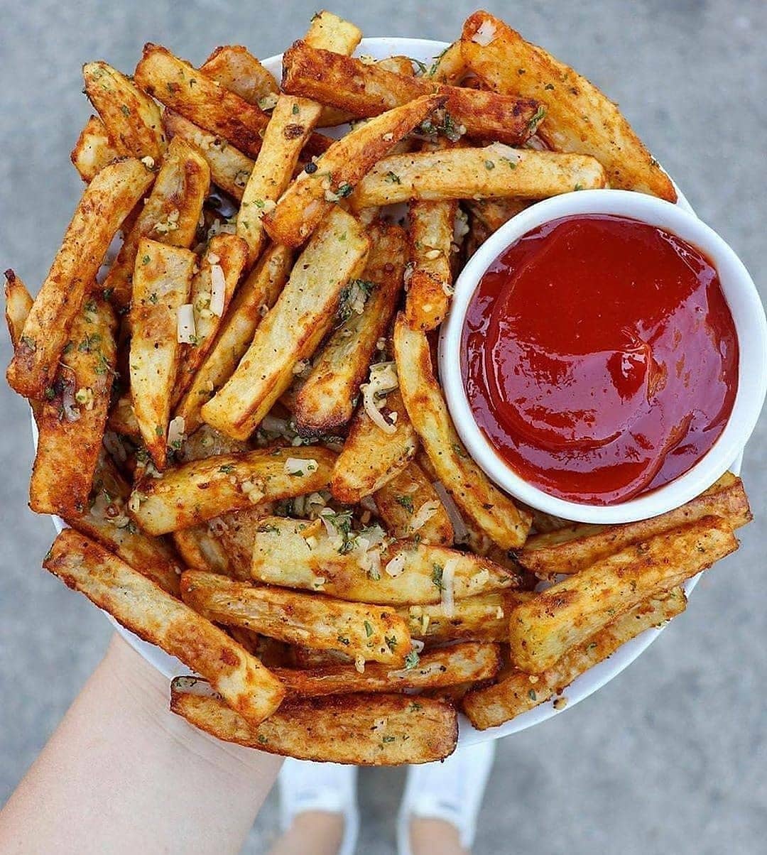 Baked Garlic 'Parmesan' French Fries