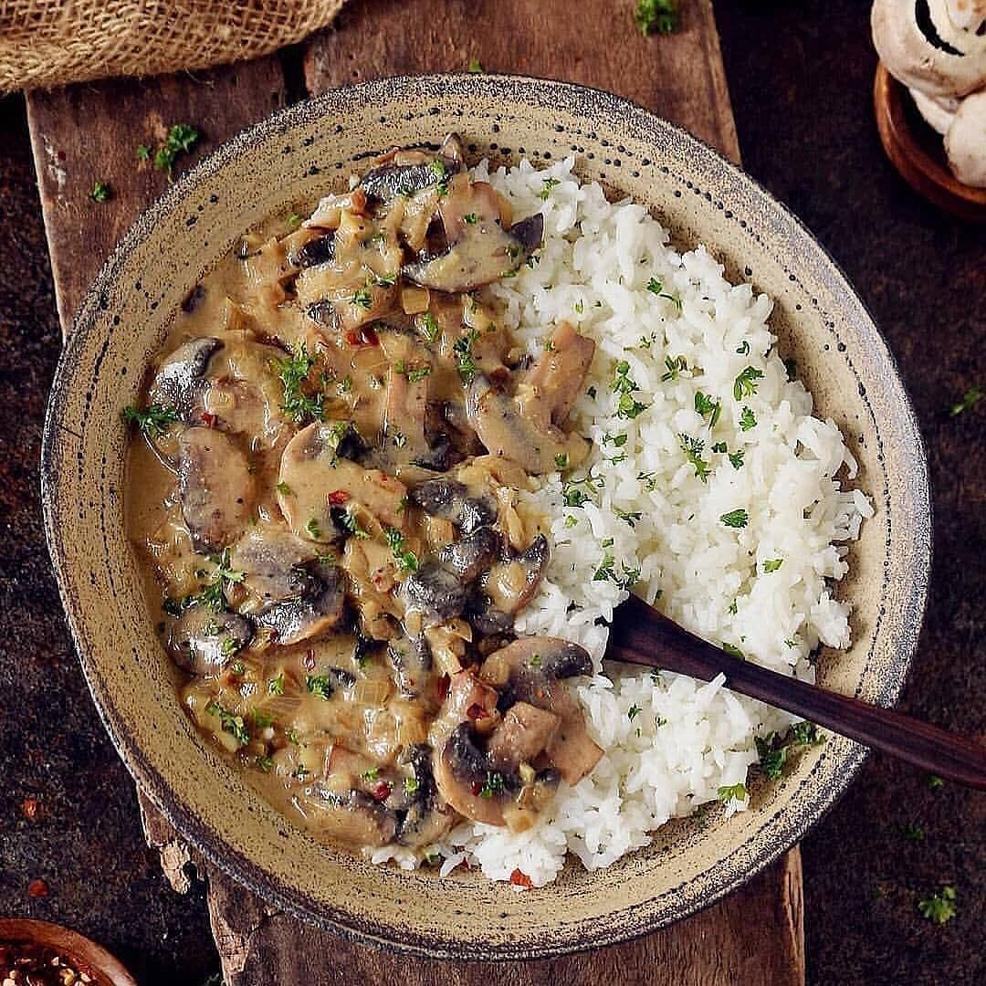 Creamy Vegan Mushroom Risotto
