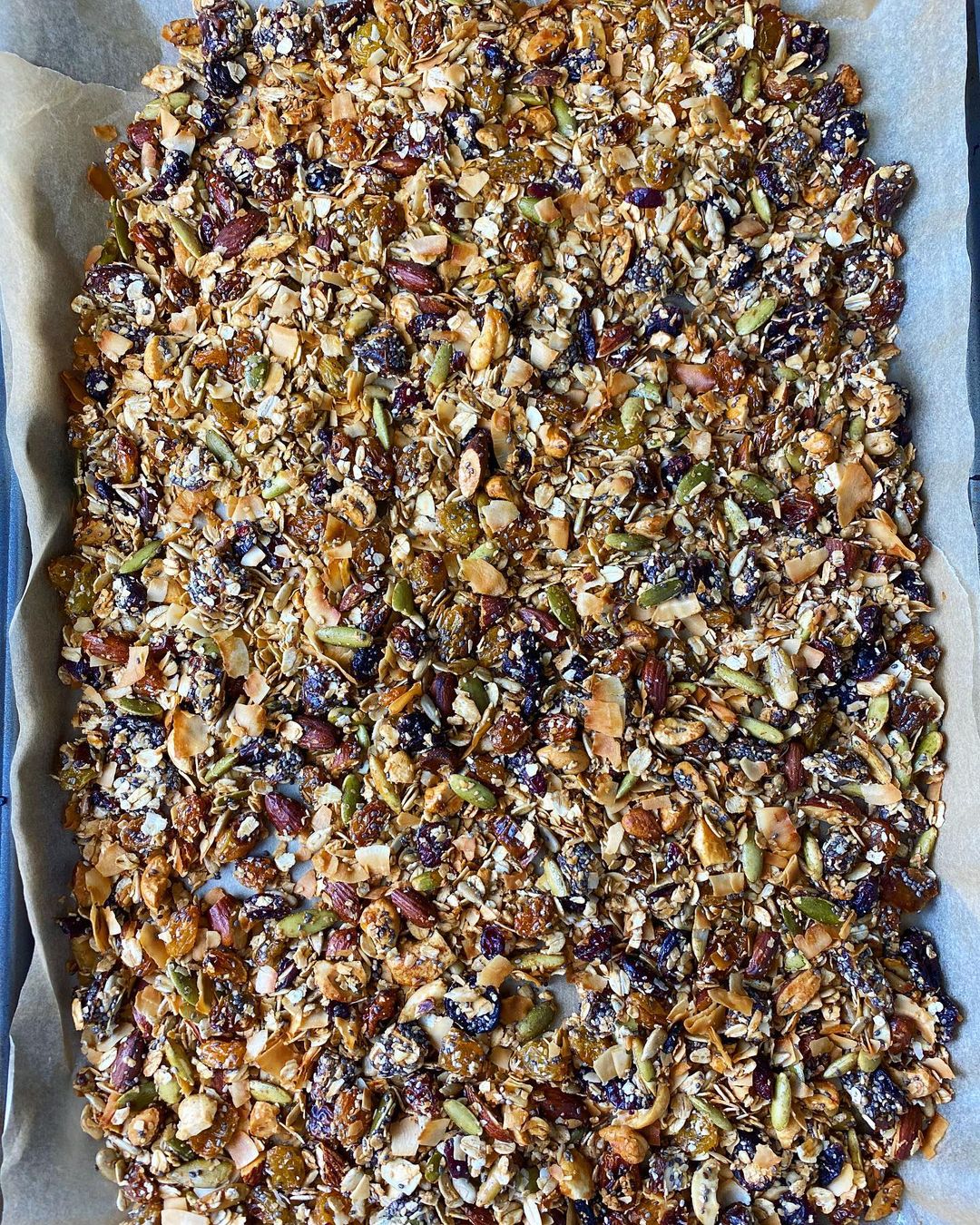 Homemade Granola with Nuts and Seeds