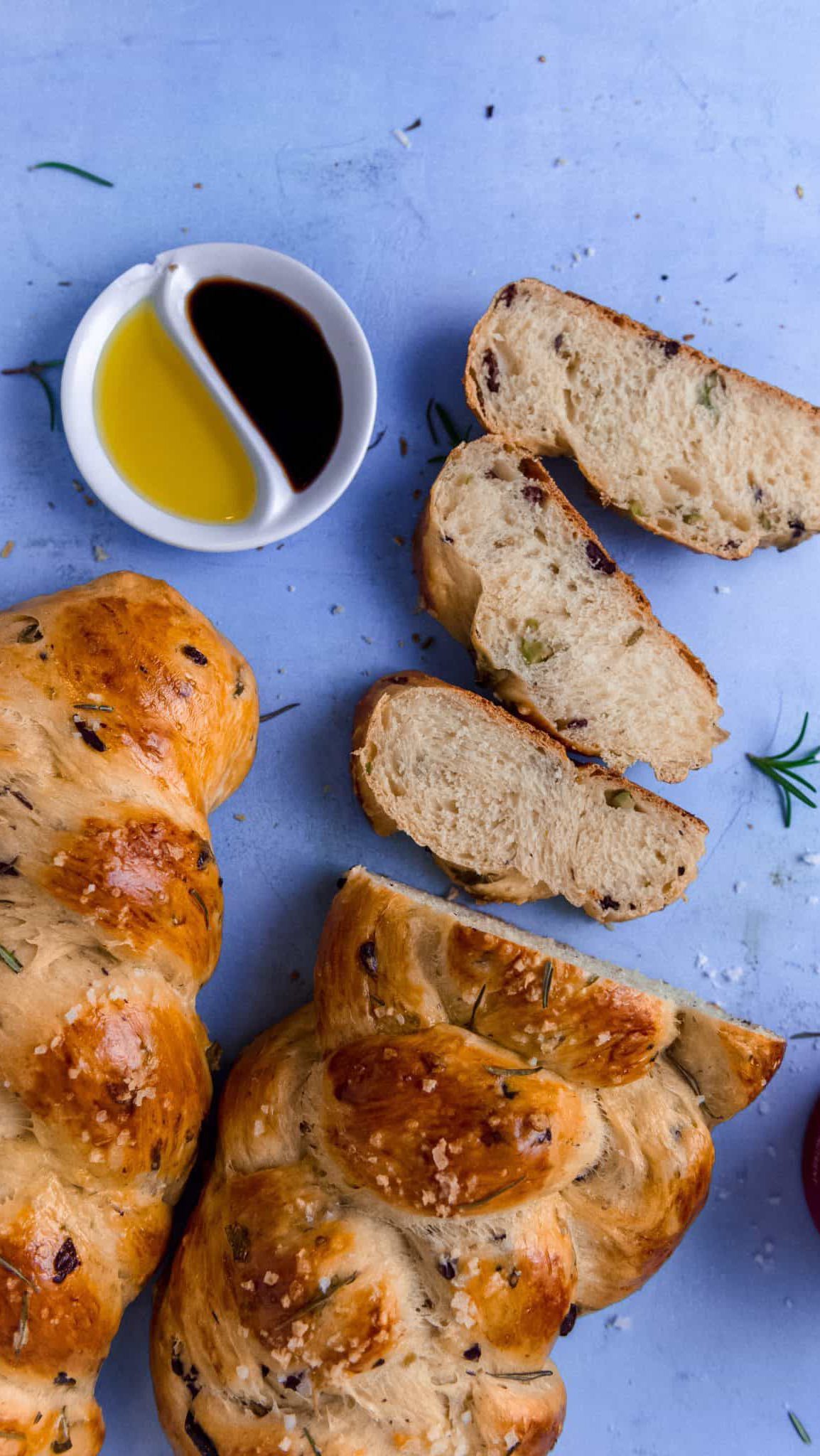 Olive and Rosemary Challah Bread