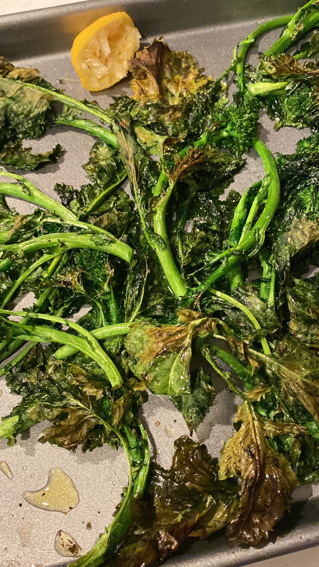 Roasted Broccoli Rabe with Lemon Juice