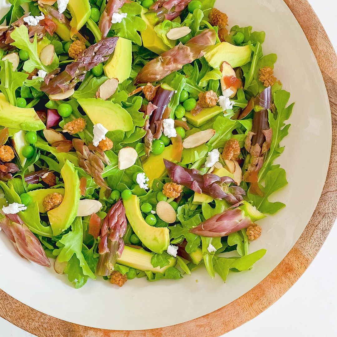 Asparagus Summer Salad with Lavender Vinaigrette