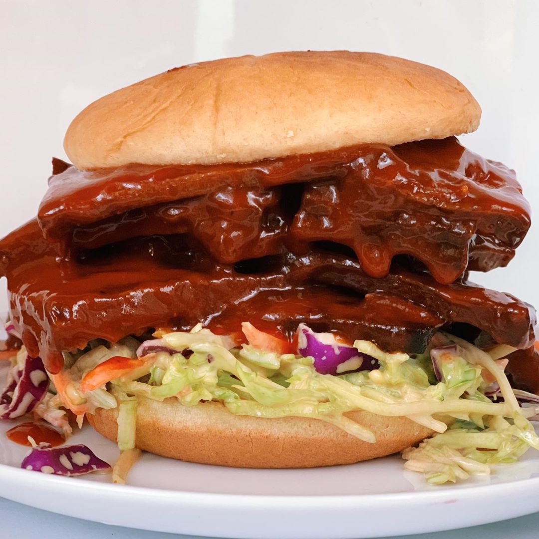 Easy BBQ Tofu Sandwich