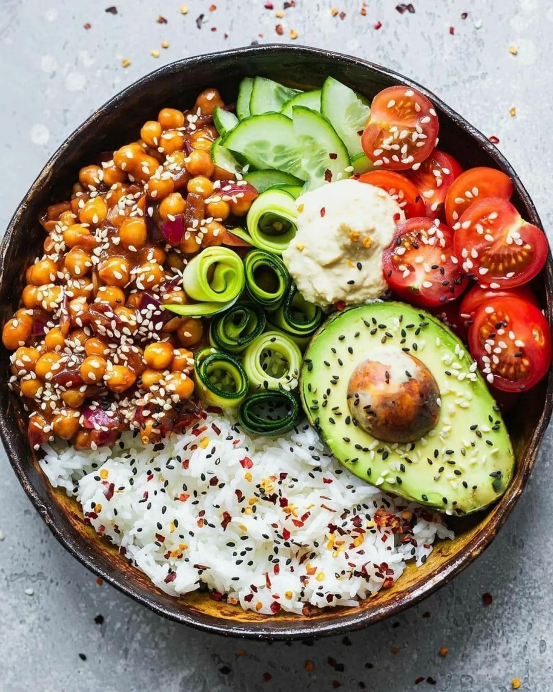 Sweet and Sour Chickpea Nourish Bowl