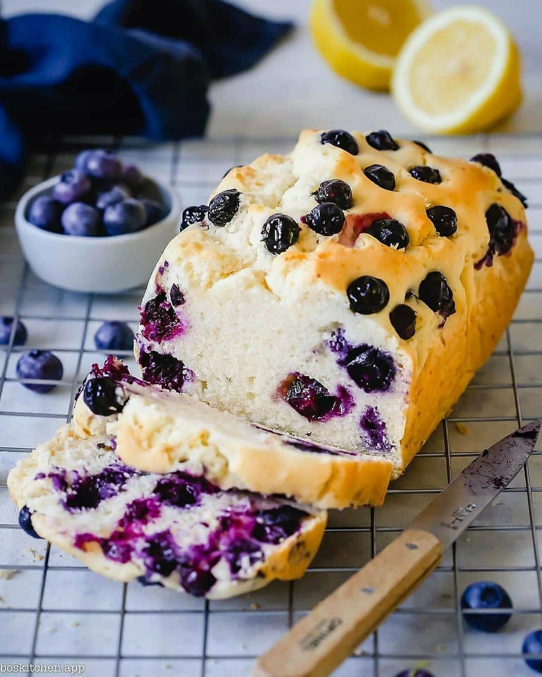 Vegan Blueberry Lemon Pound Cake