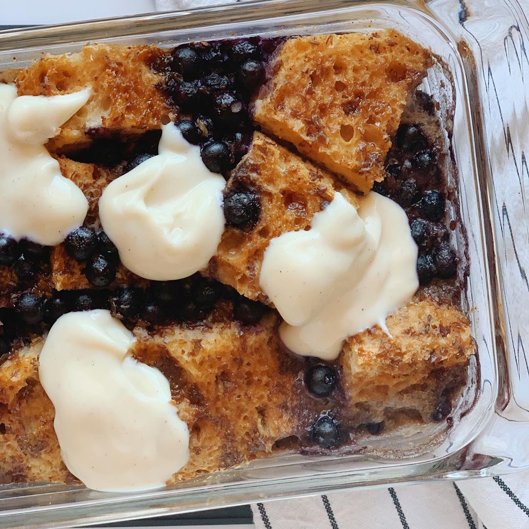 Blueberry Bread Pudding