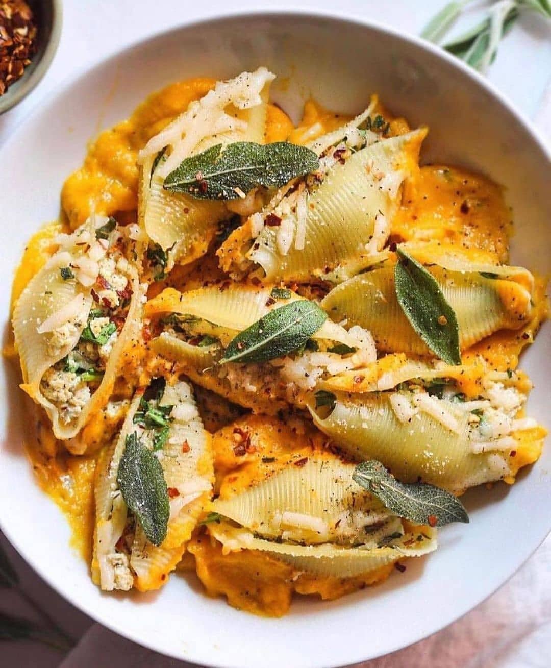 Butternut Squash Stuffed Shells