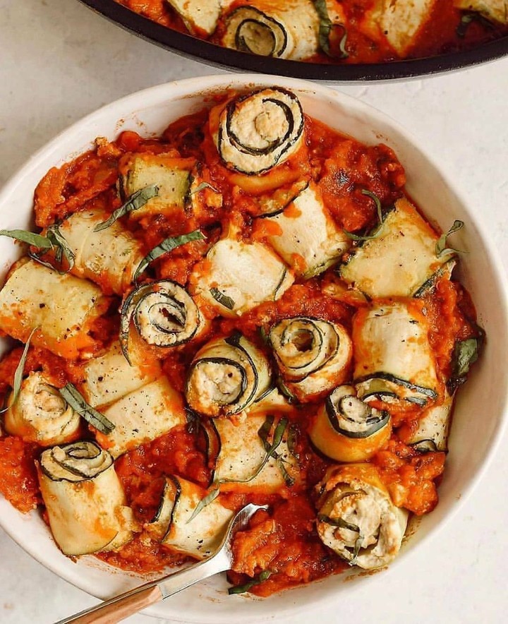Vegan Zucchini Ricotta Roll Ups