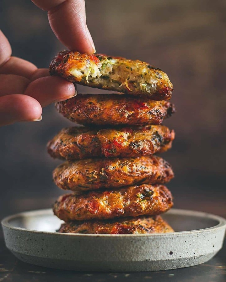 Crispy Vegan Potato Zucchini Fritters