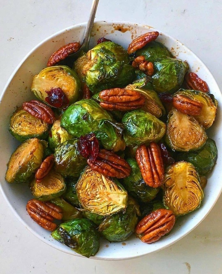 Roasted Brussels Sprouts with Balsamic Maple Glaze