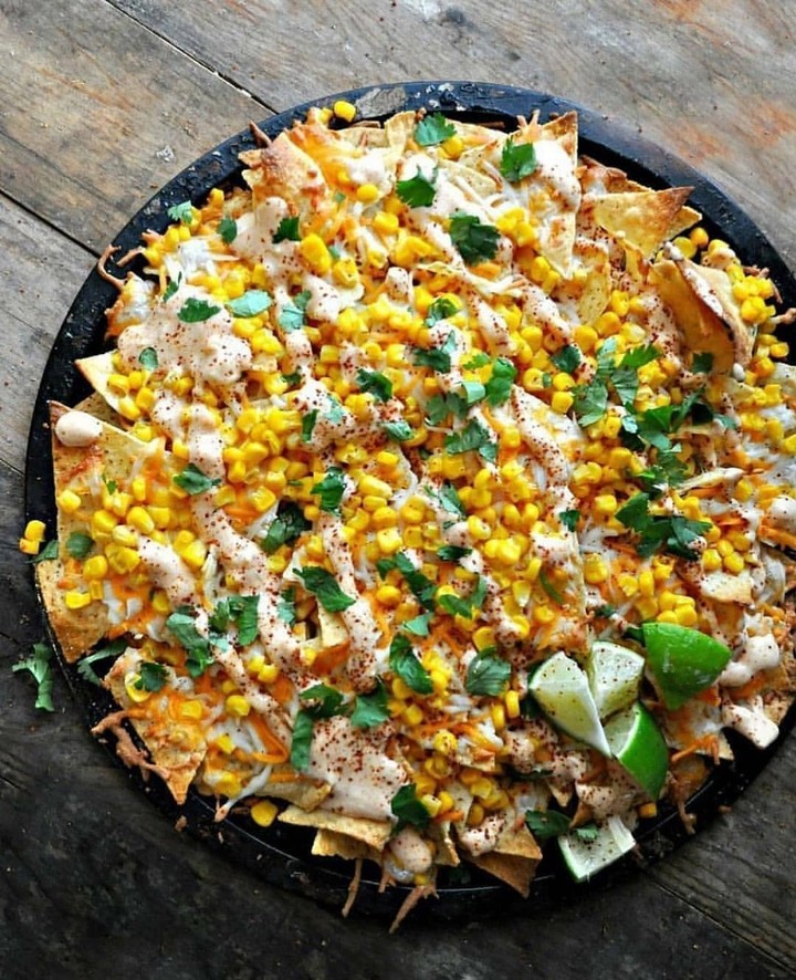 Easy Baked Vegan Street Corn Nachos