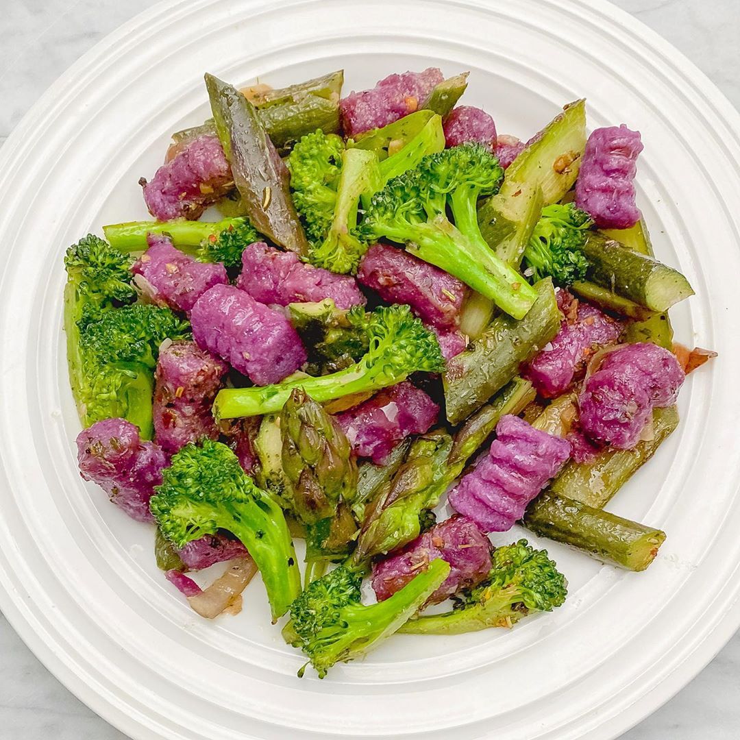 Sage Purple Sweet Potato Gnocchi