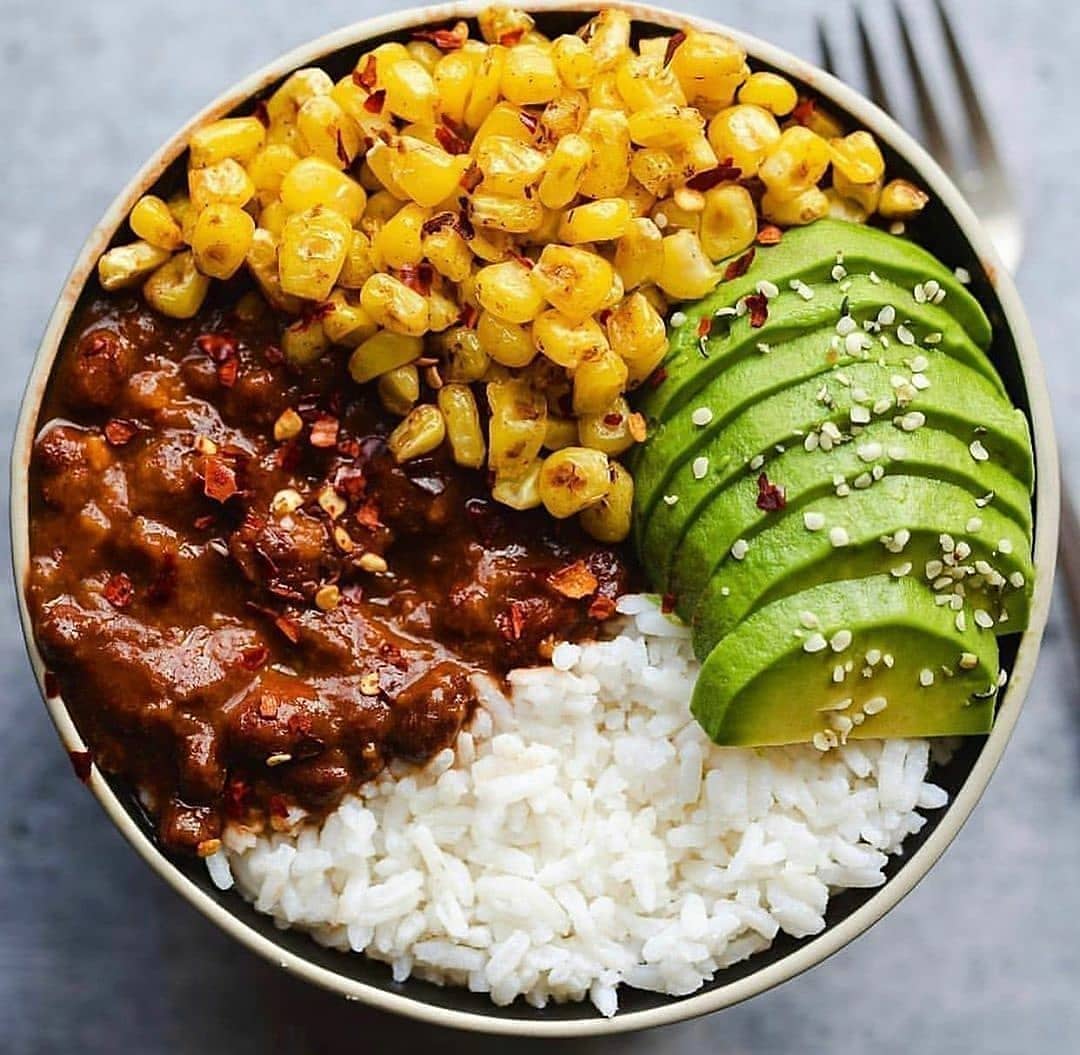 Mexican Style Black Beans with Roasted Corn