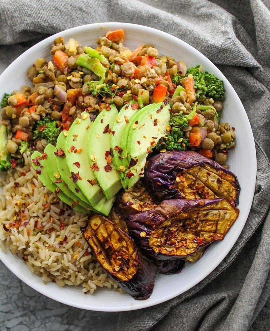 Nourishing Lentil Tahini Salad Bowl