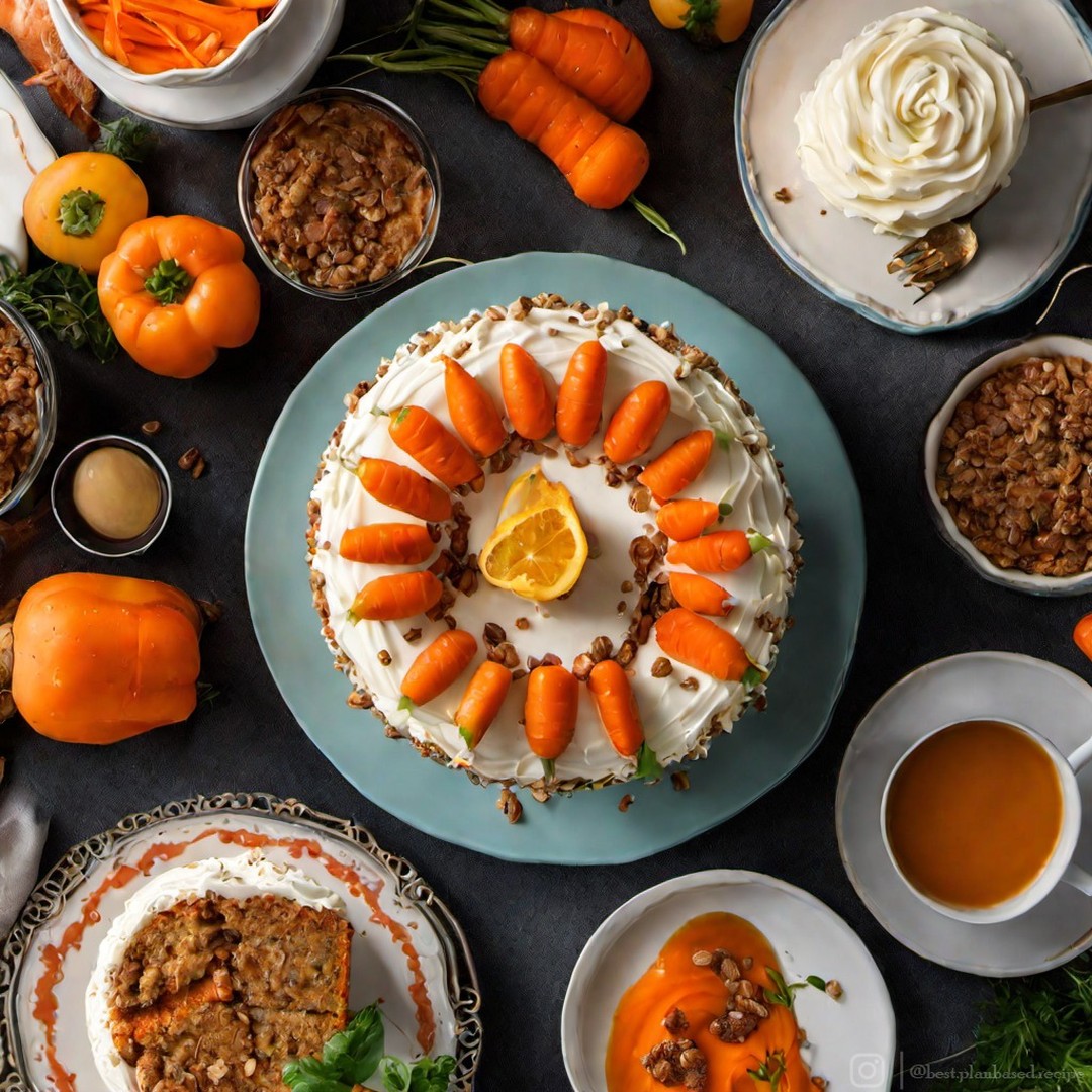 Classic Vegan Carrot Cake with Spices