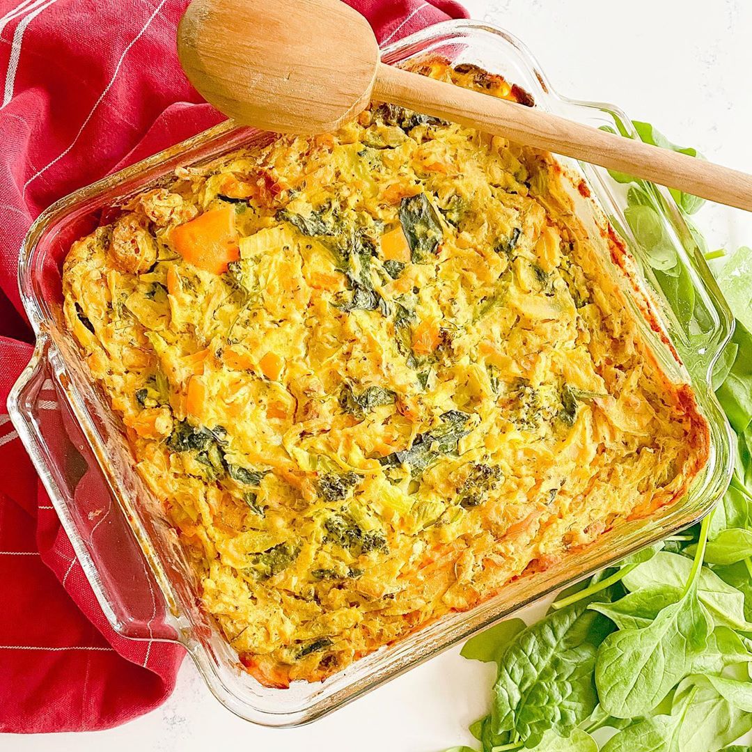 Crustless Vegan Breakfast Bake