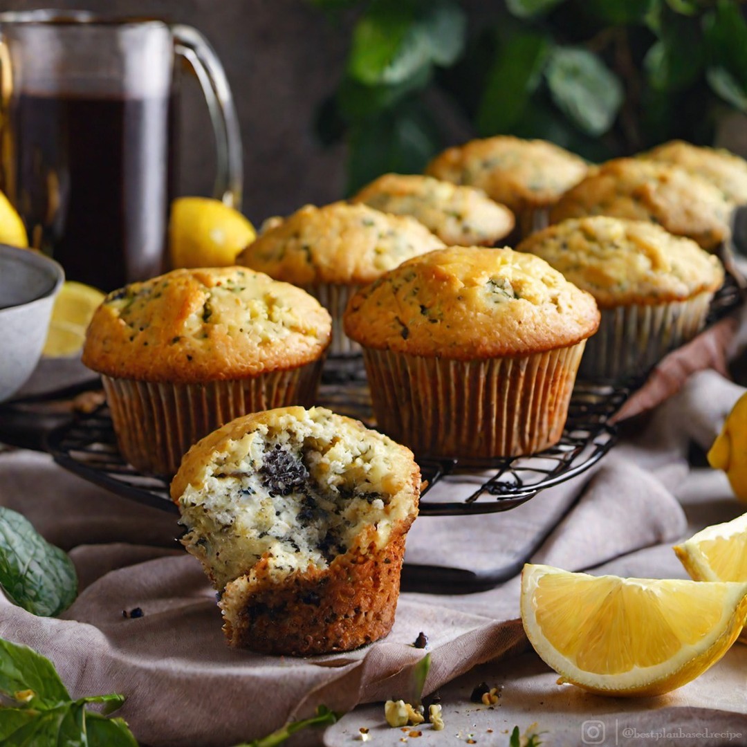 Vegan Lemon Poppy Seed Muffins