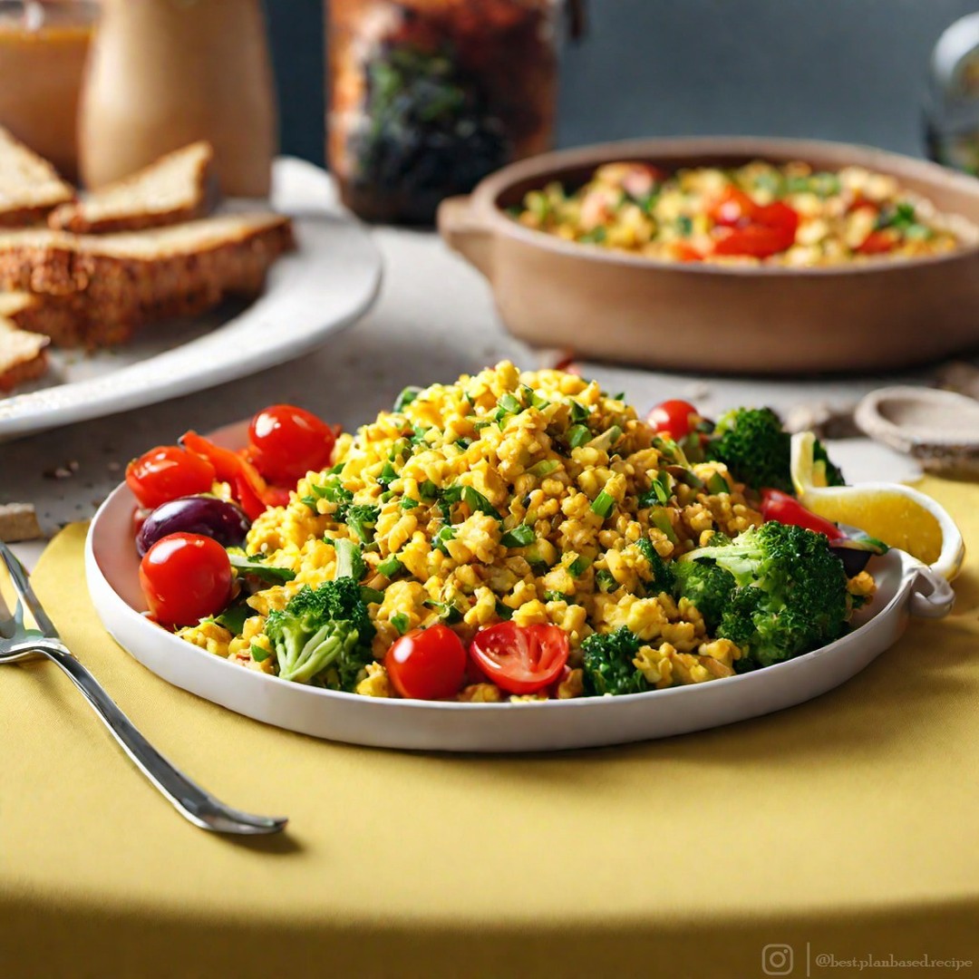 Easy Vegan Tofu Scramble Breakfast