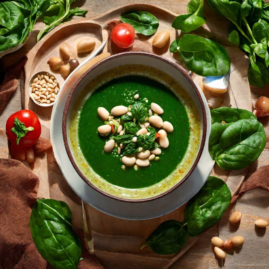 Vegan Spinach and White Bean Soup