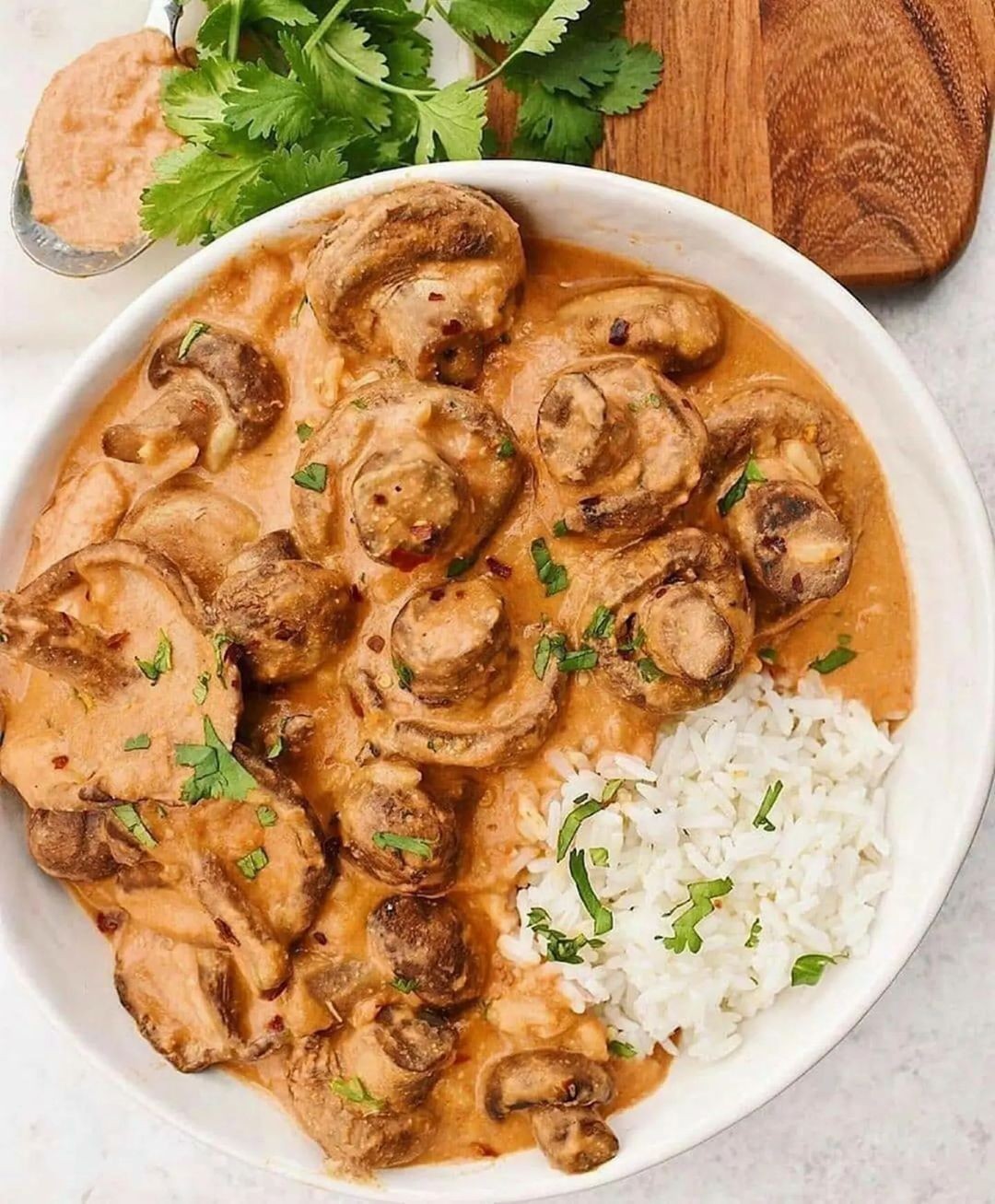 Sun-Dried Tomato Creamed Mushrooms