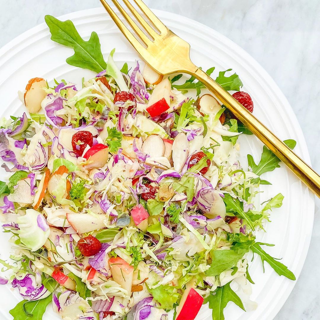Fennel Brussel Sprout Salad with Lemon Vinaigrette