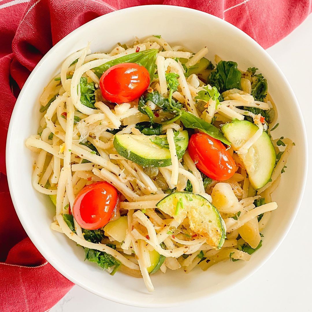 Lemon Caper Palmini Linguini