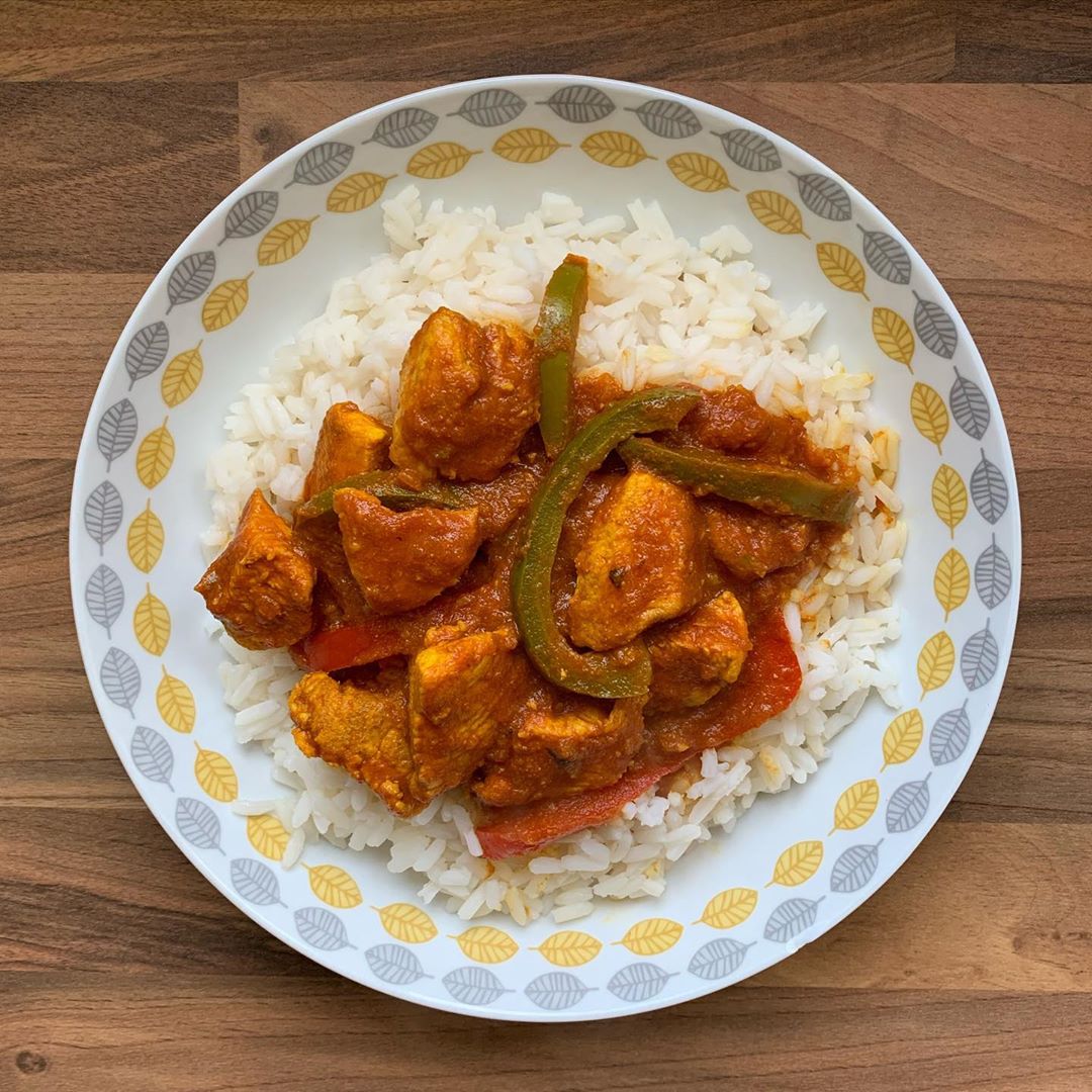 Spicy Indian Chicken Jalfrezi with Peppers