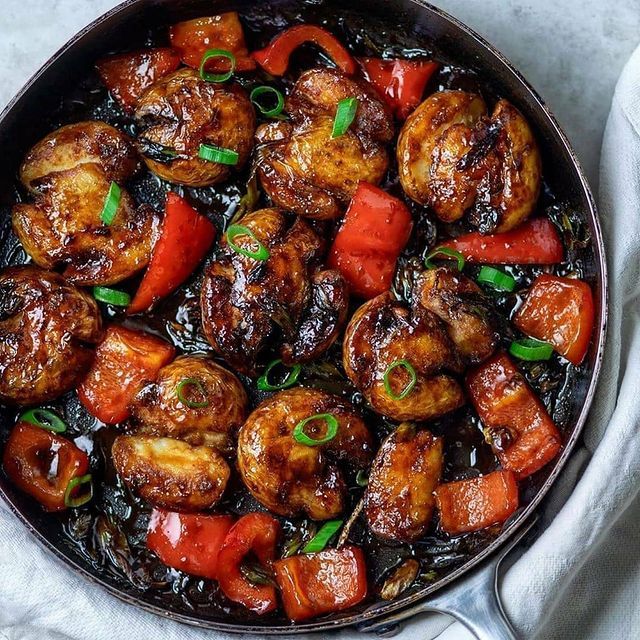 Crispy Smashed Hoisin Potatoes