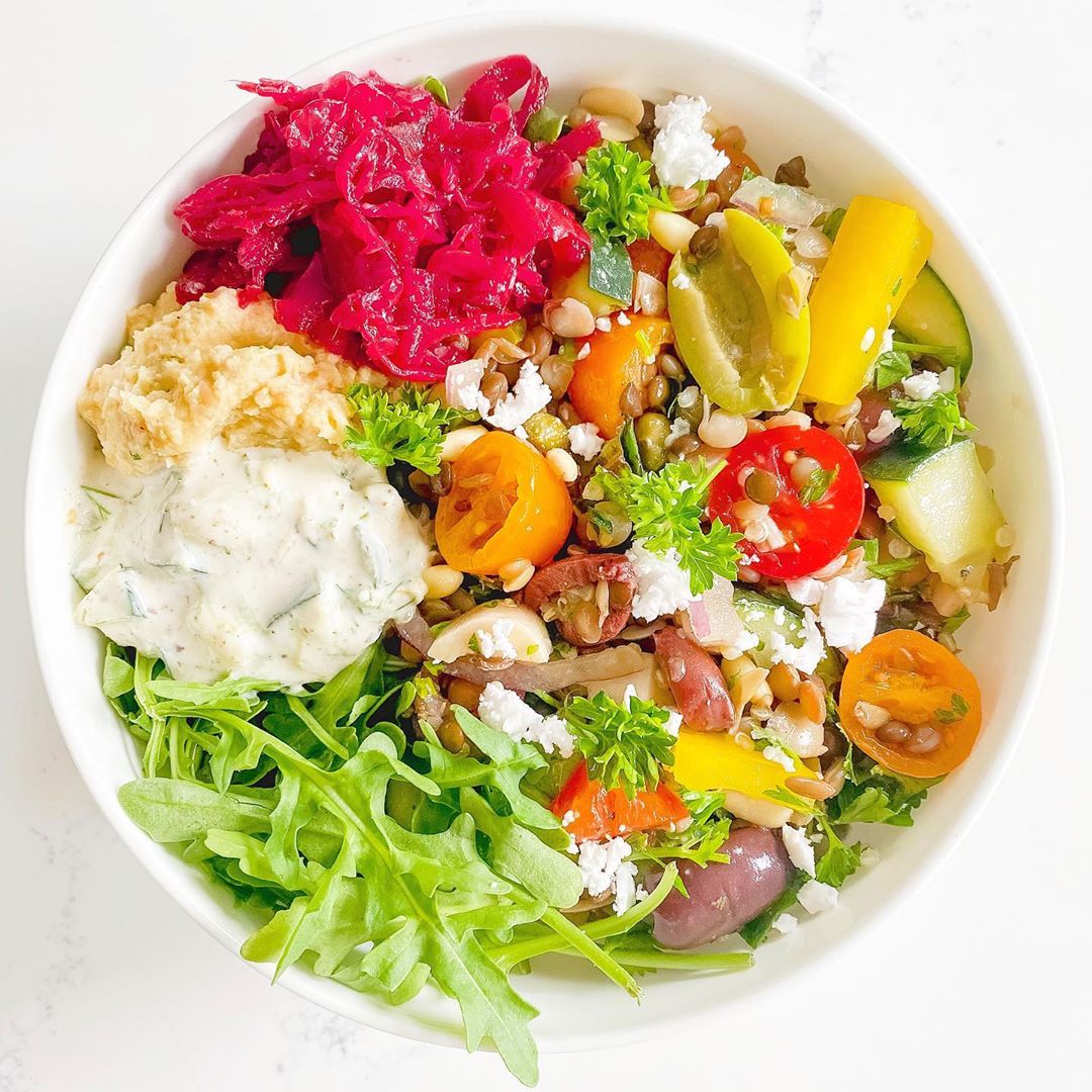 Mediterranean Lentil Salad Two Ways
