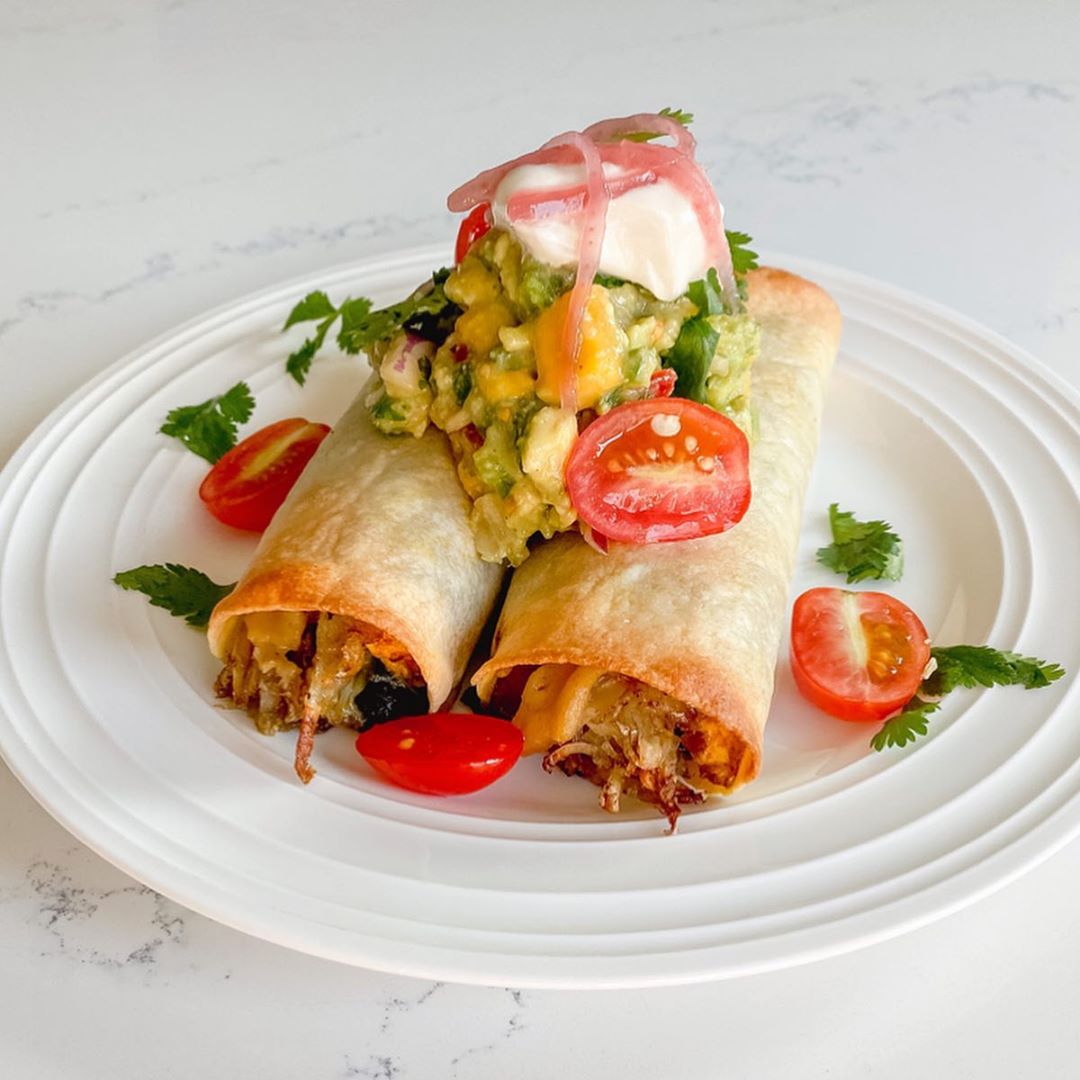 Easy Breakfast Taquitos with Tofu Scramble