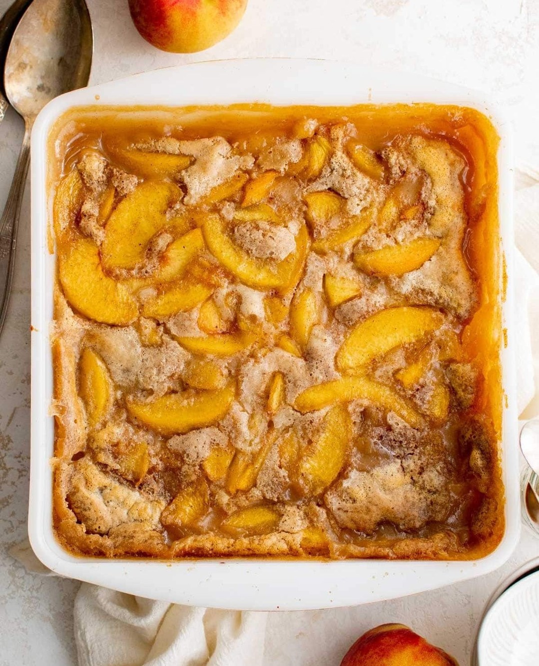 Easy Summer Bisquick Peach Cobbler Dessert