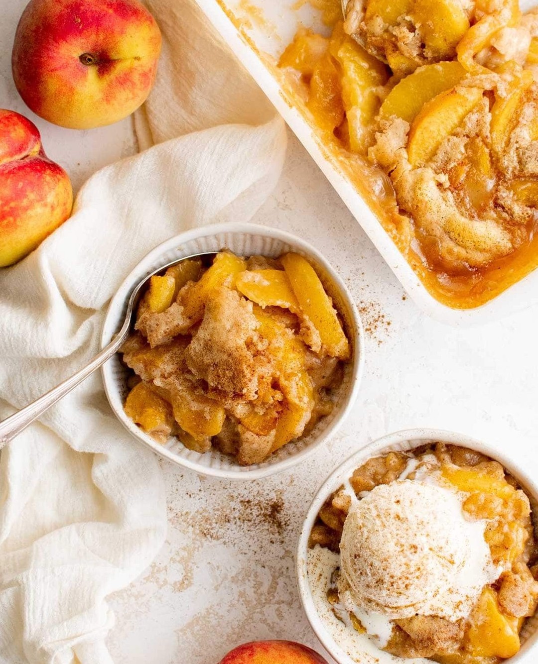 Easy Summer Bisquick Peach Cobbler Dessert