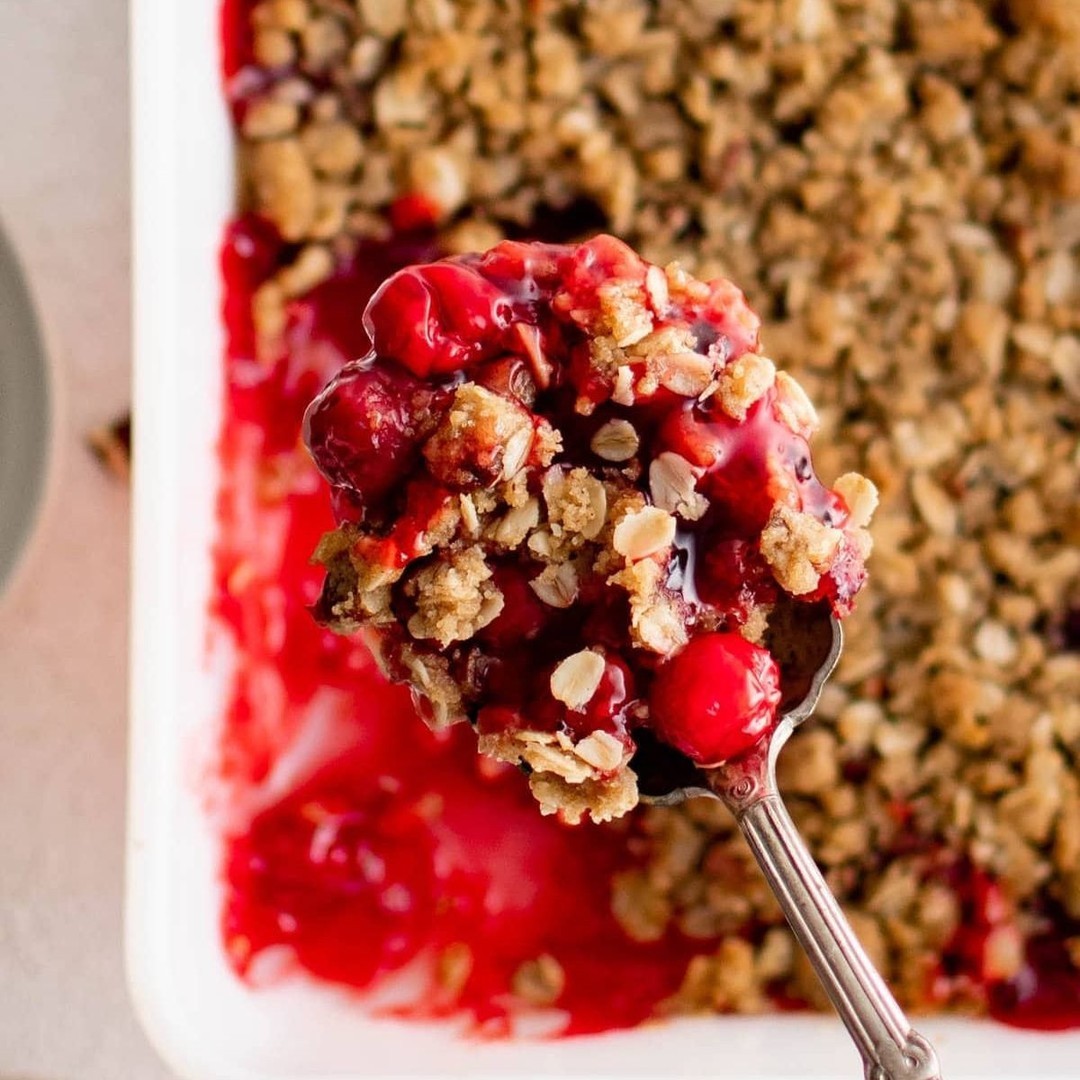 Quick and Easy Cherry Crisp Dessert