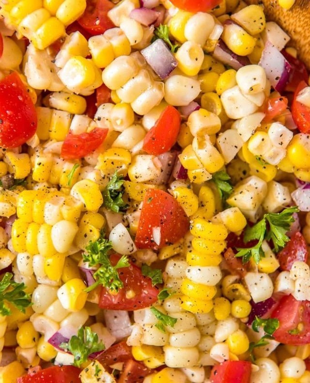 Simple Summer Corn Salad with Tangy Dressing