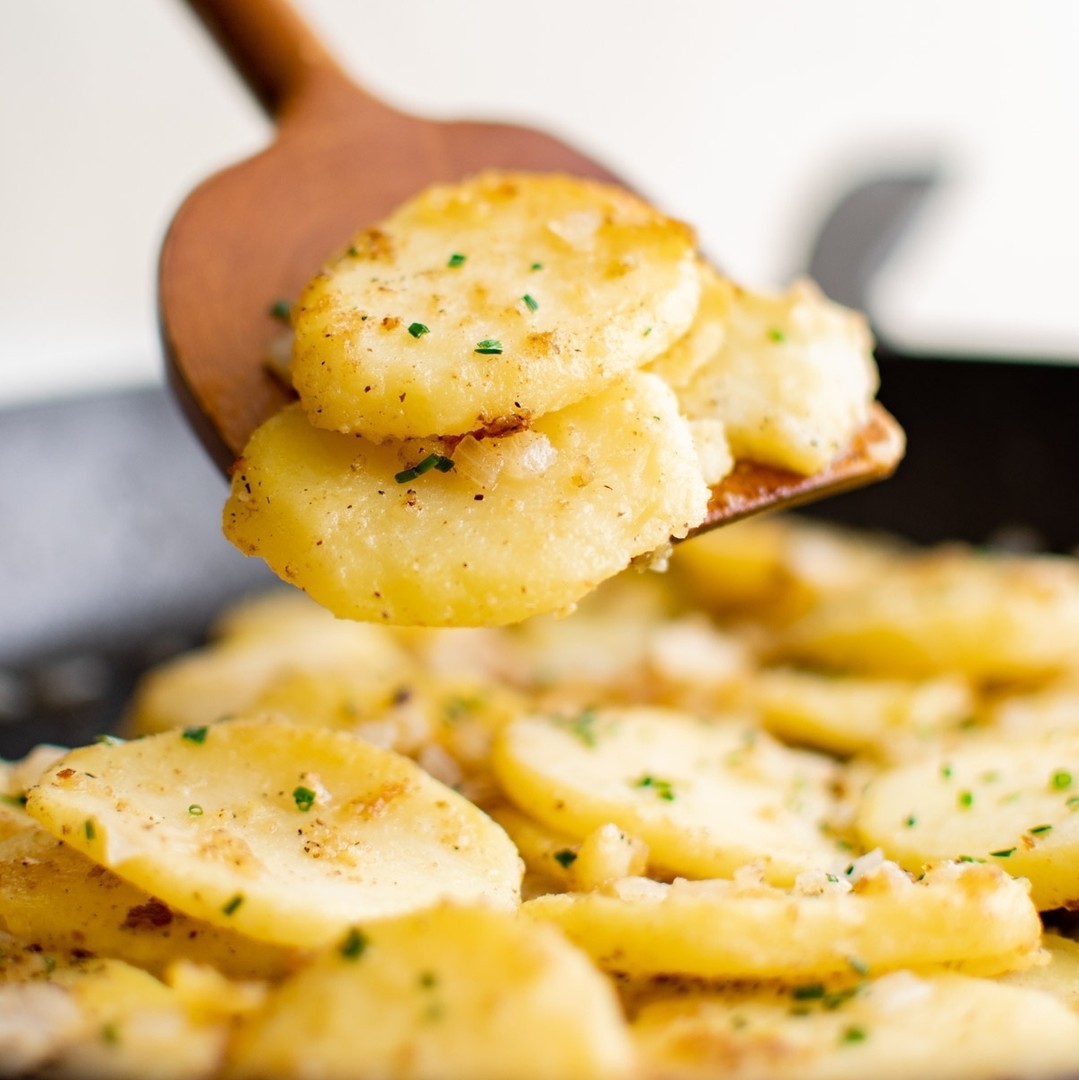 Classic German Fried Potatoes with Crispy Edges