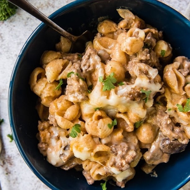 Classic Hamburger Casserole with Cheesy Tomato Sauce