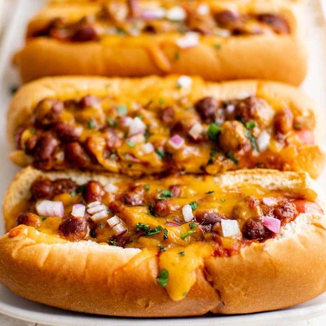 Easy Baked Chili Cheese Dogs for Parties