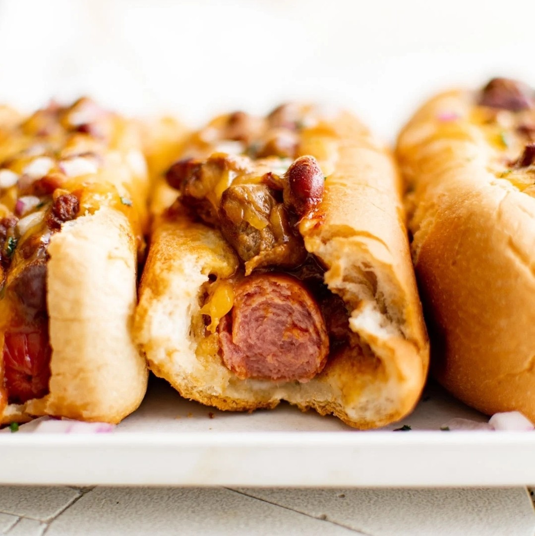 Easy Baked Chili Cheese Dogs for Parties