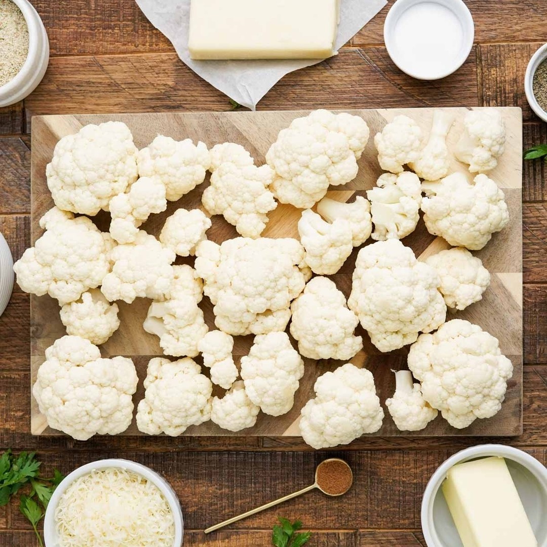 Gruyere and Parmesan Cauliflower Gratin