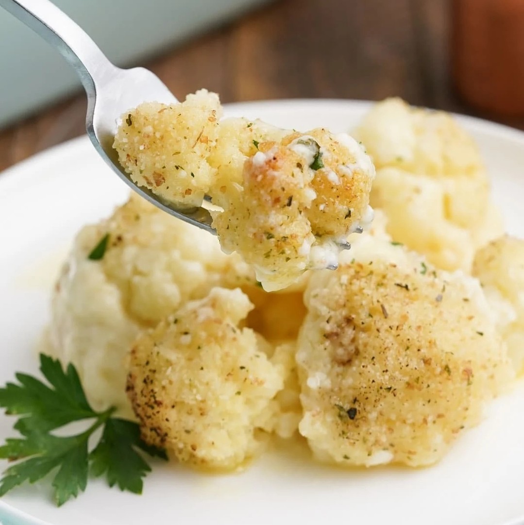 Gruyere and Parmesan Cauliflower Gratin