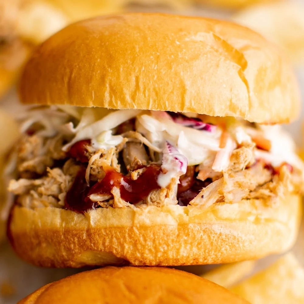 Perfect Pulled Pork Sandwiches with Creamy Coleslaw