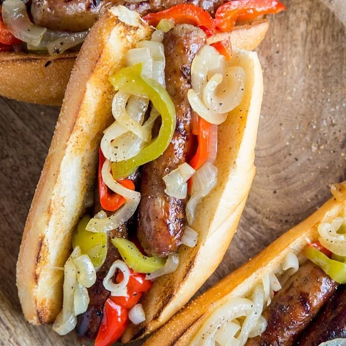 Grilled Sausage and Peppers Foil Packets