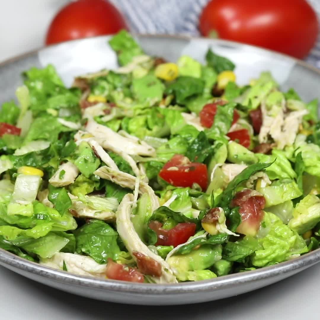Bacon Avocado Chicken Salad with Lemon Vinaigrette