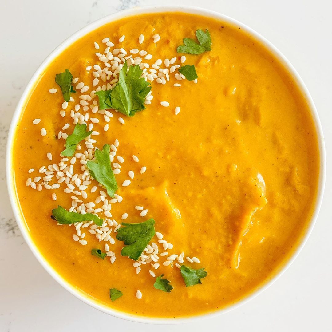 Sweet Potato Curry Ginger Soup